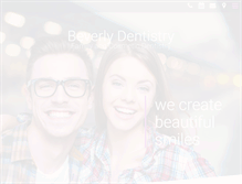 Tablet Screenshot of beverlydentistry.com